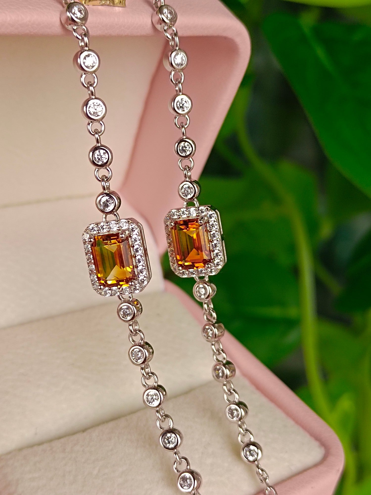 Dazzling Natural Violent Yellow Citrine Bracelet - Premium Jewelry - 图片 3