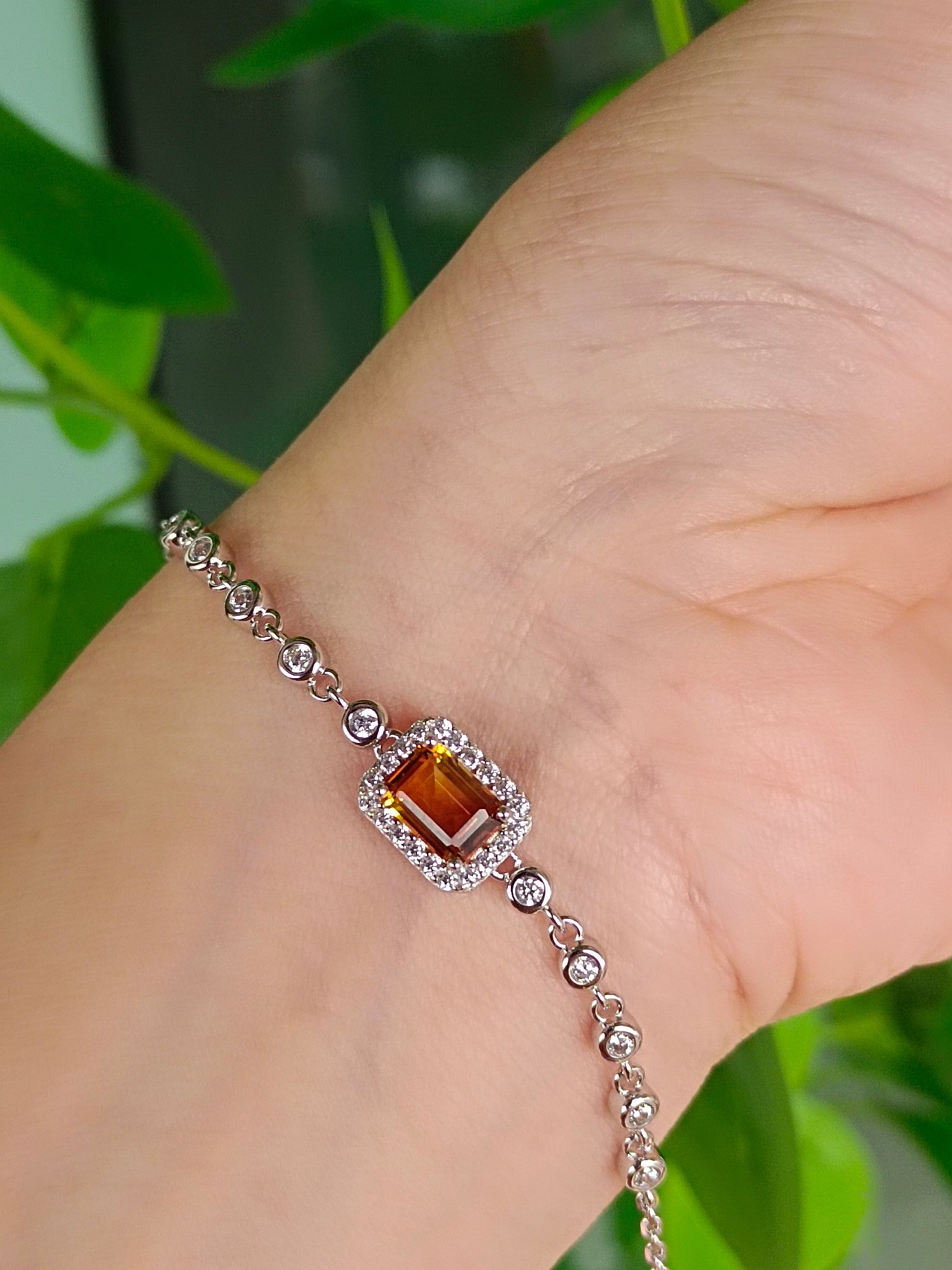 Dazzling Natural Violent Yellow Citrine Bracelet - Premium Jewelry - 图片 5