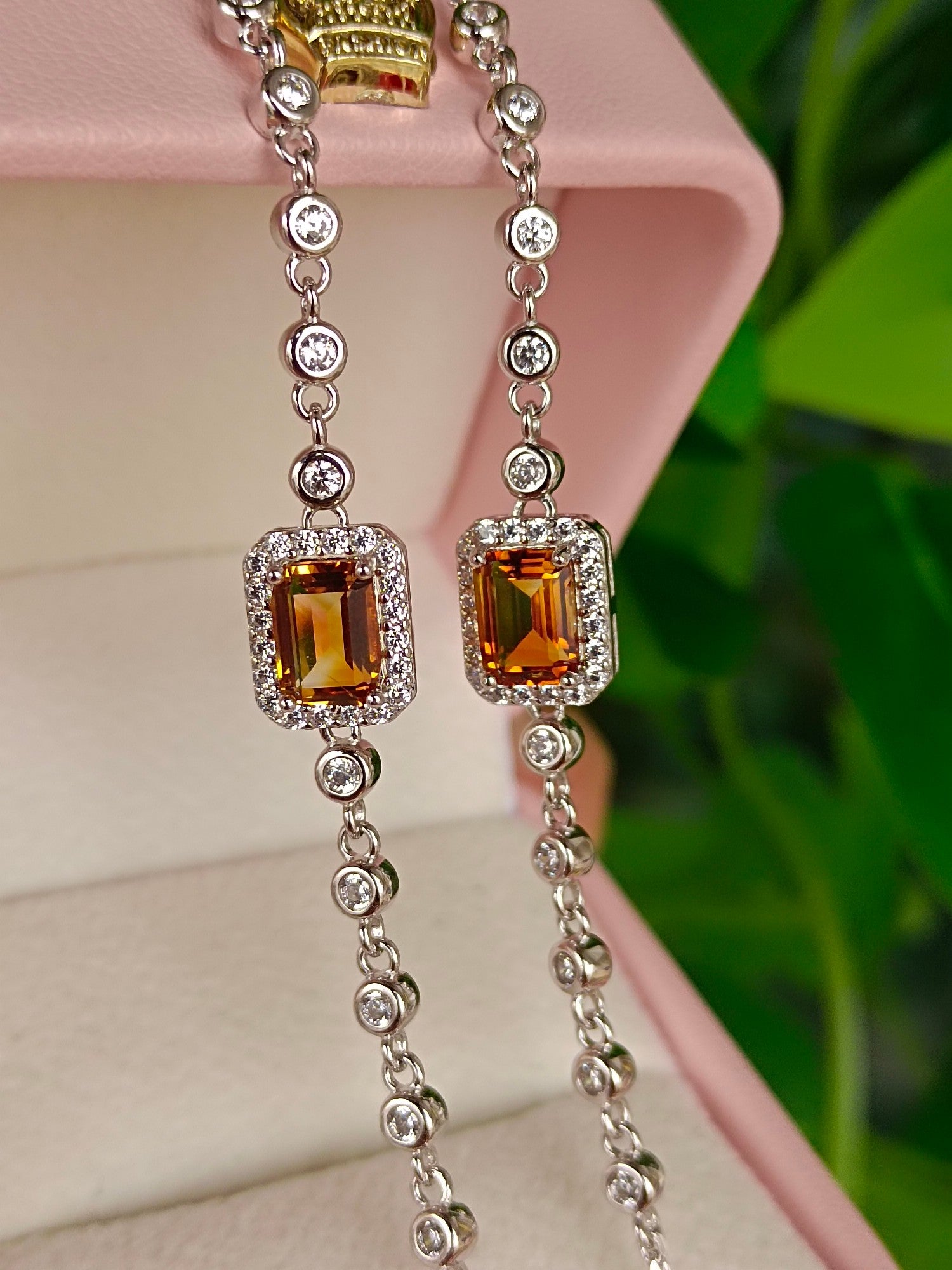 Dazzling Natural Violent Yellow Citrine Bracelet - Premium Jewelry - 图片 6