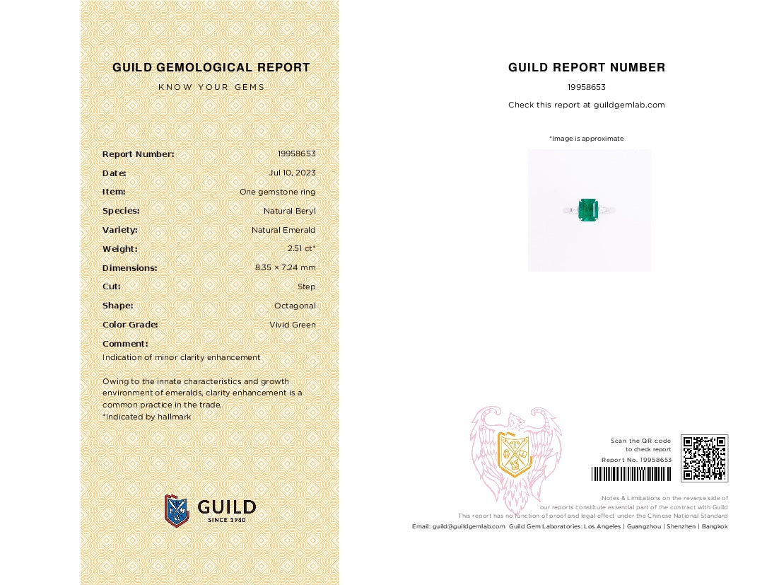 2.51 Carat Emerald Ring - Vivid Green Jewelry Gemstone - 图片 6