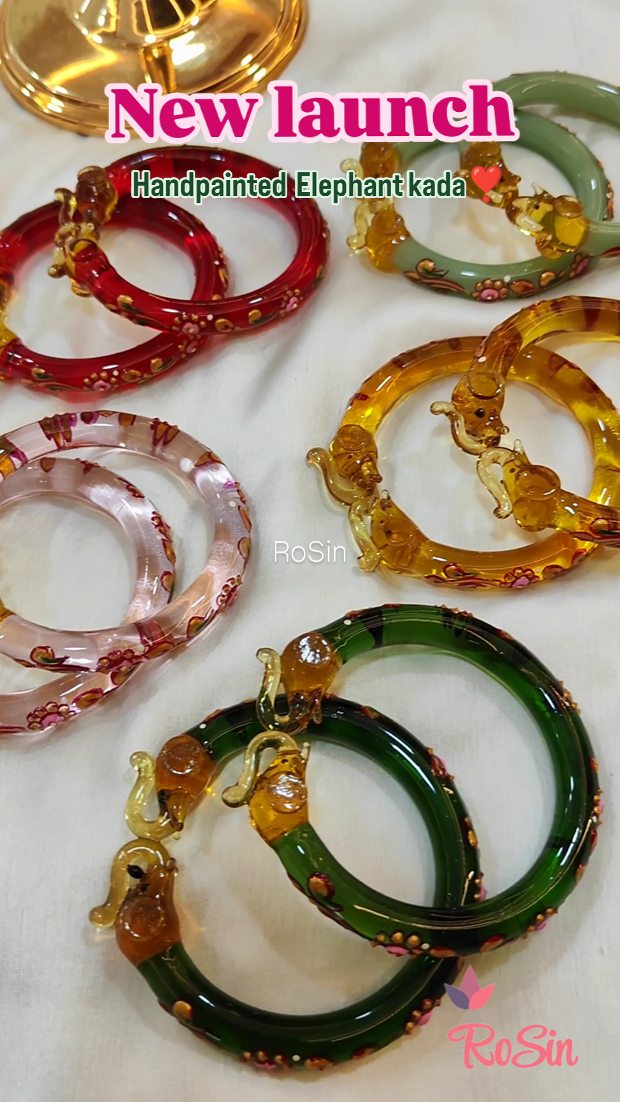 卡达手涂料玻璃手镯