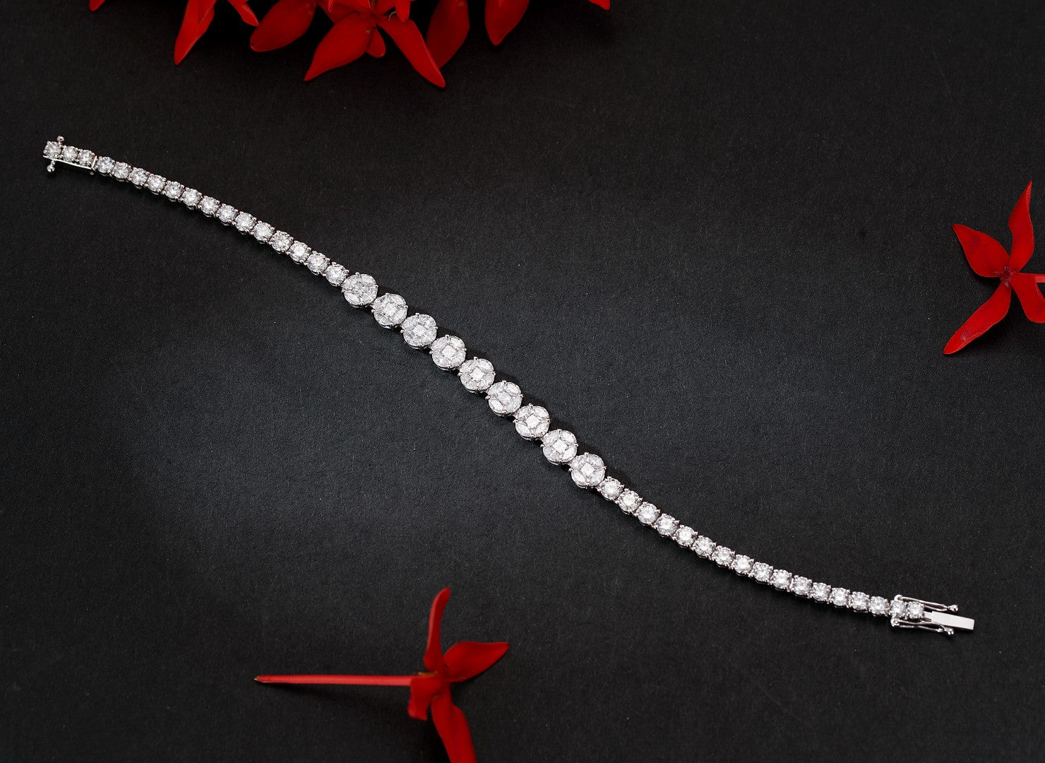 Diamond And Coin Bracelet - Exquisite Jewelry Piece - White Diamond Bracelet