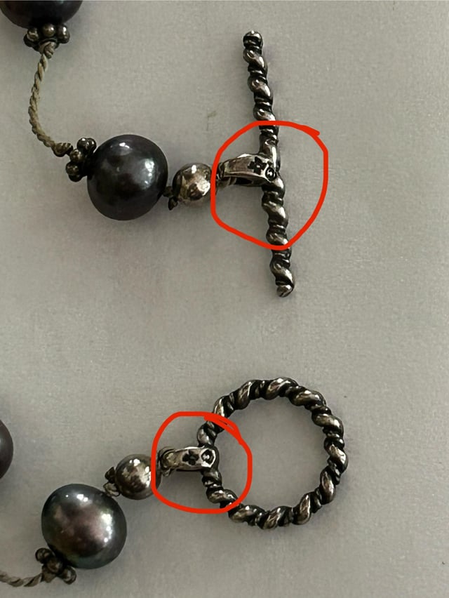 知道这个银牌有什么帮助吗？它是连锁项链上的珍珠。