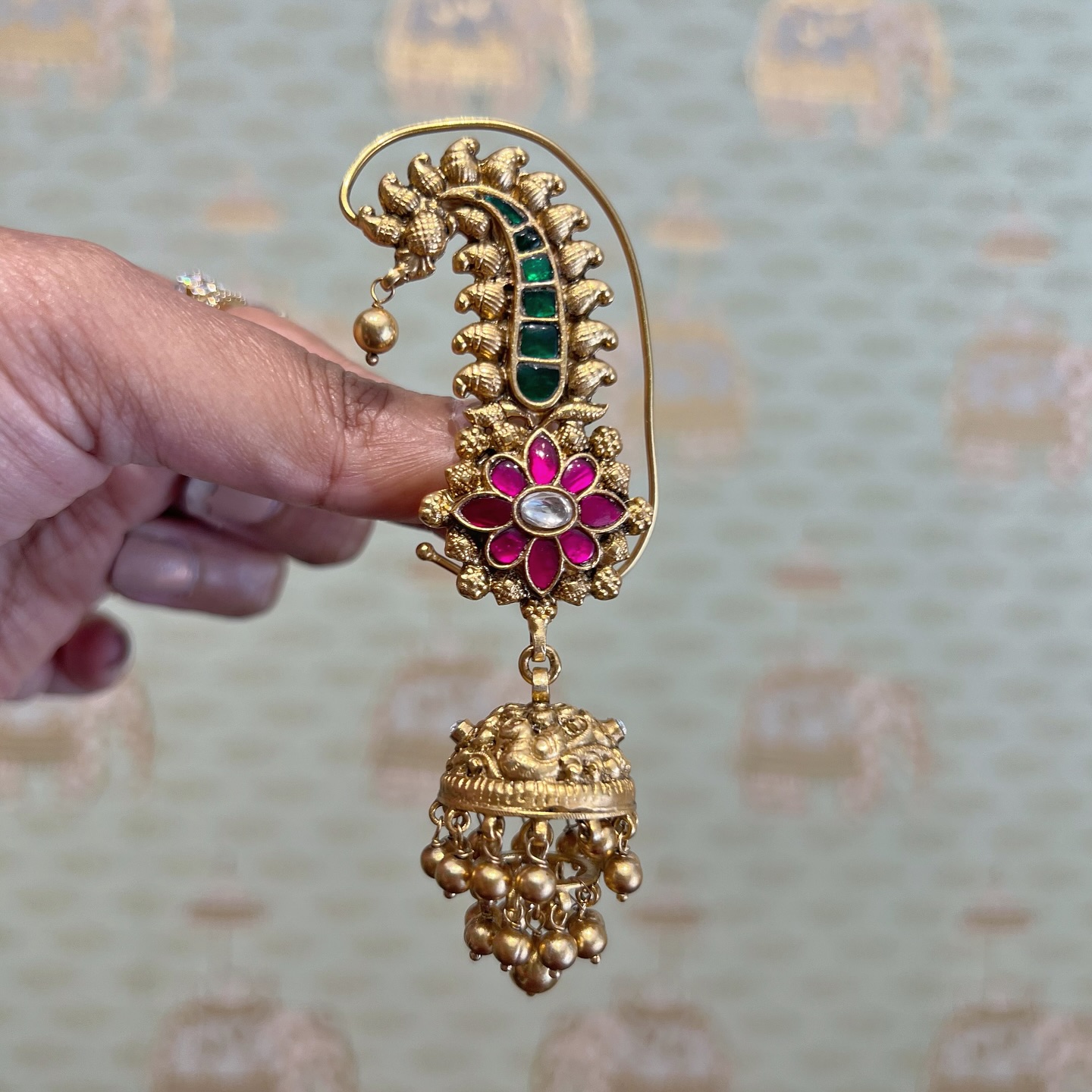 Beautiful Gold Plated Silver Earrings Collection From 'Rajatamaya'