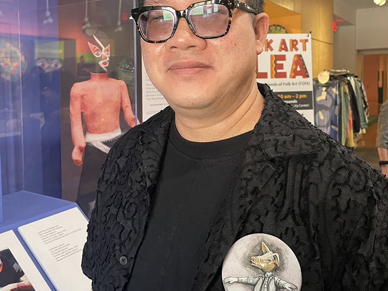 AJF traveler David Dao wears Esteban Erosky, photo: Nathalie Mornu