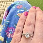 完全痴迷于Moissanite Milgrain我梦dream以求的情节！