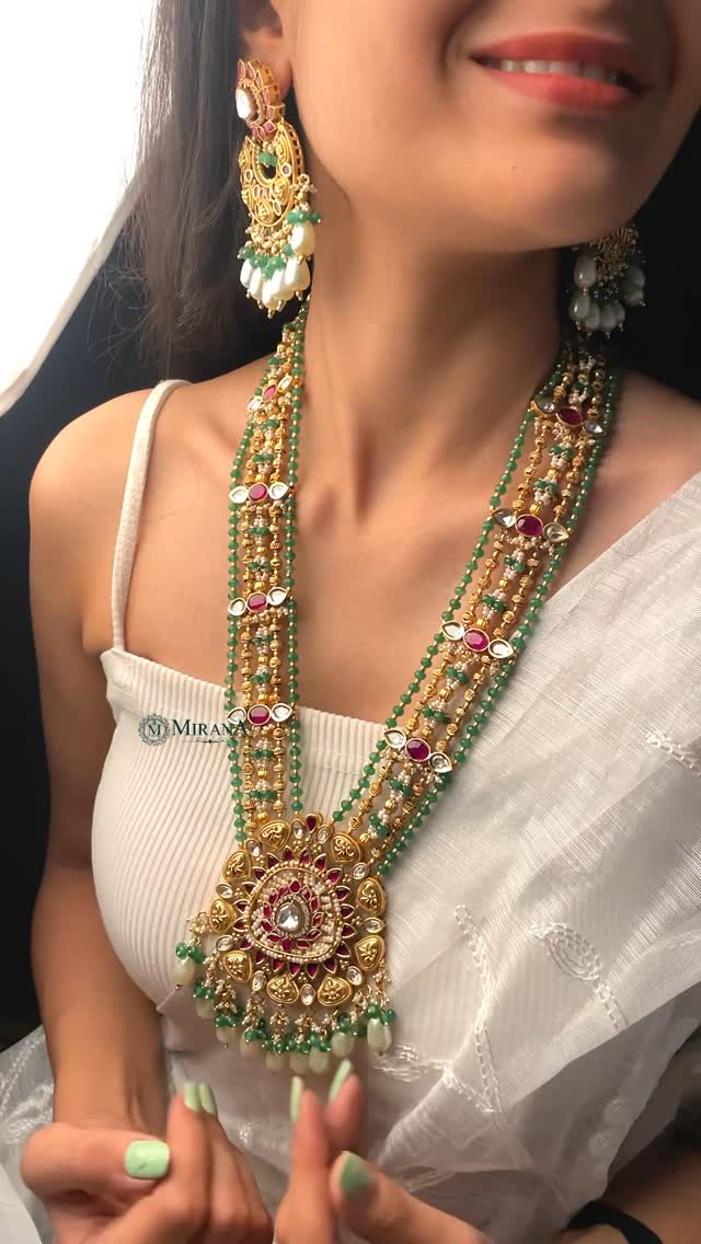 Kishori Antique Pearl Bridal Jewellery Sets From 'Mirana By Megha'