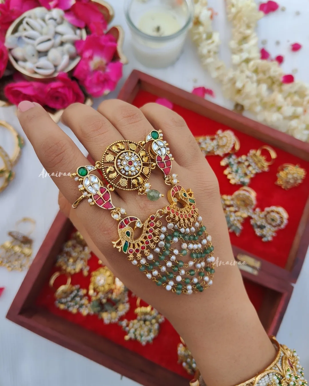 Pachi Kundan Finger Rings From