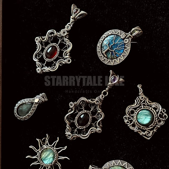 我最近做过的一些维多利亚时代吊坠