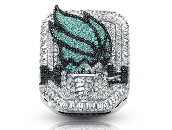 ParaíbaTourmalines，纽约自由锦标赛戒指的黑钻石之星