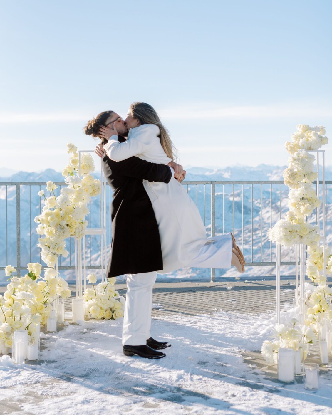 圣莫里茨魔术山的提议〜媒体wedluxe