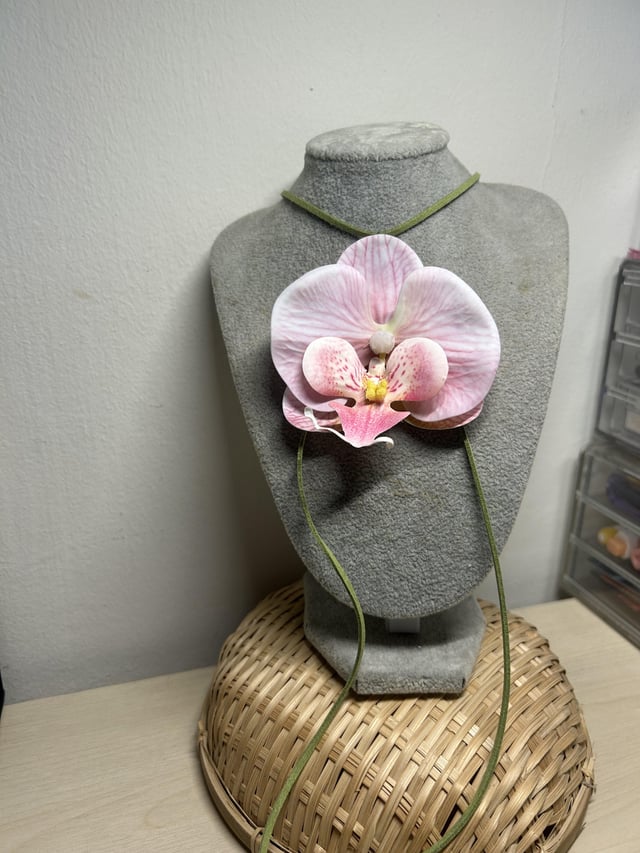 兰花花项链用刺激花手动