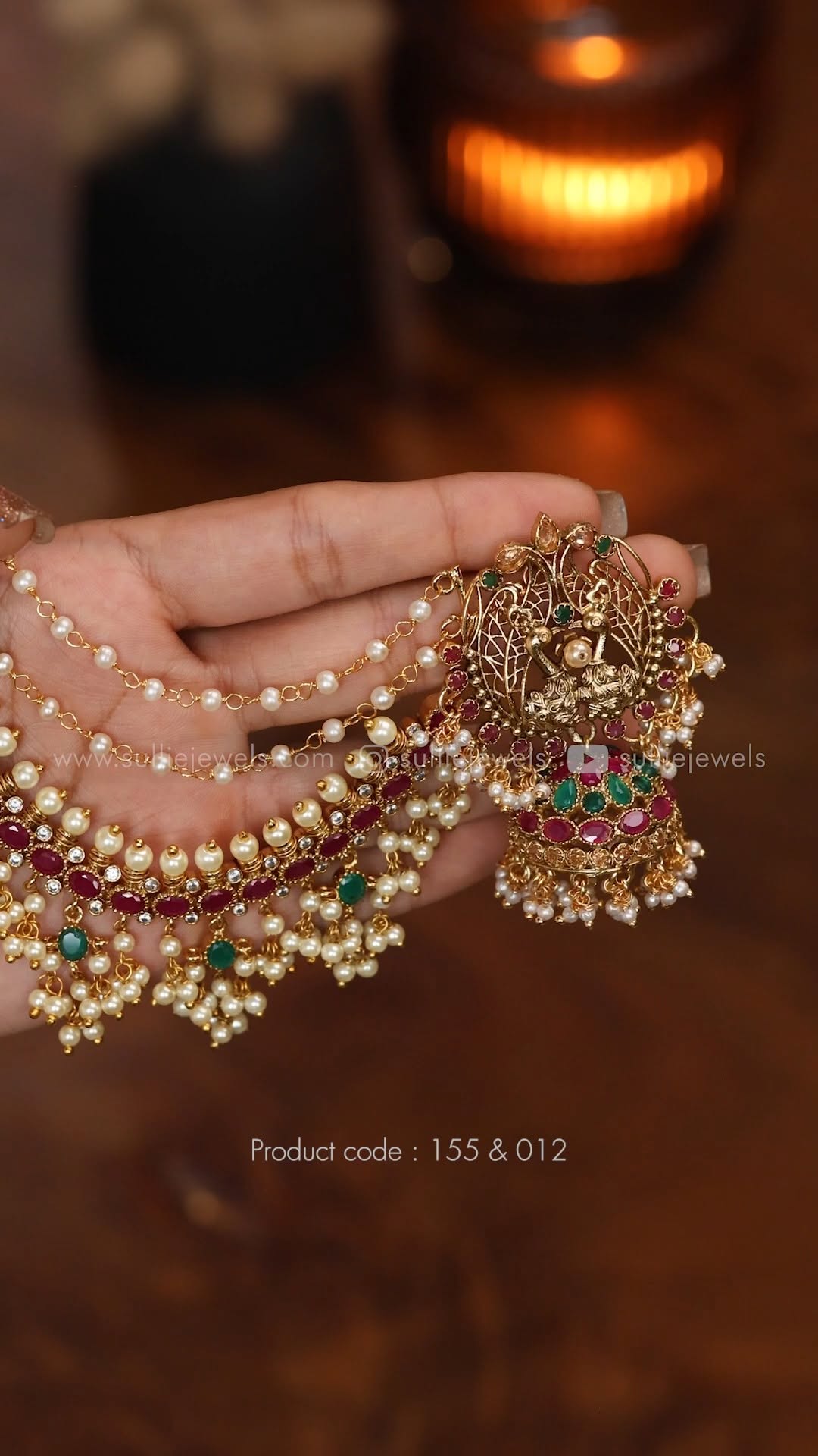 用“ Sullie Jewels”创建了Kemp耳环•印度南部珠宝