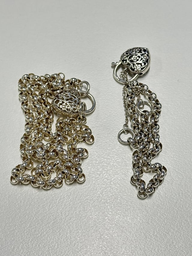 为什么我的项链和不同颜色的手镯？两者都是925人的钱，一起买了