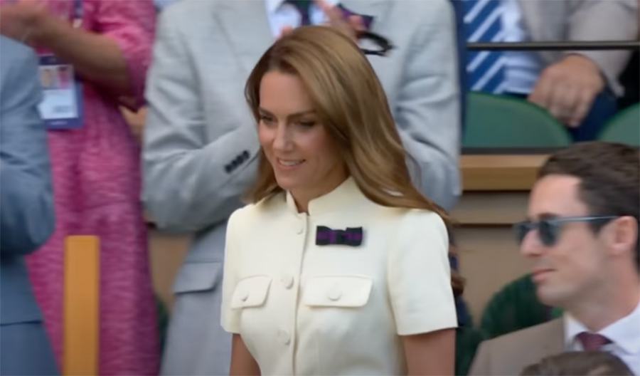 凯特·米德尔顿（Kate Middleton）在温布尔登