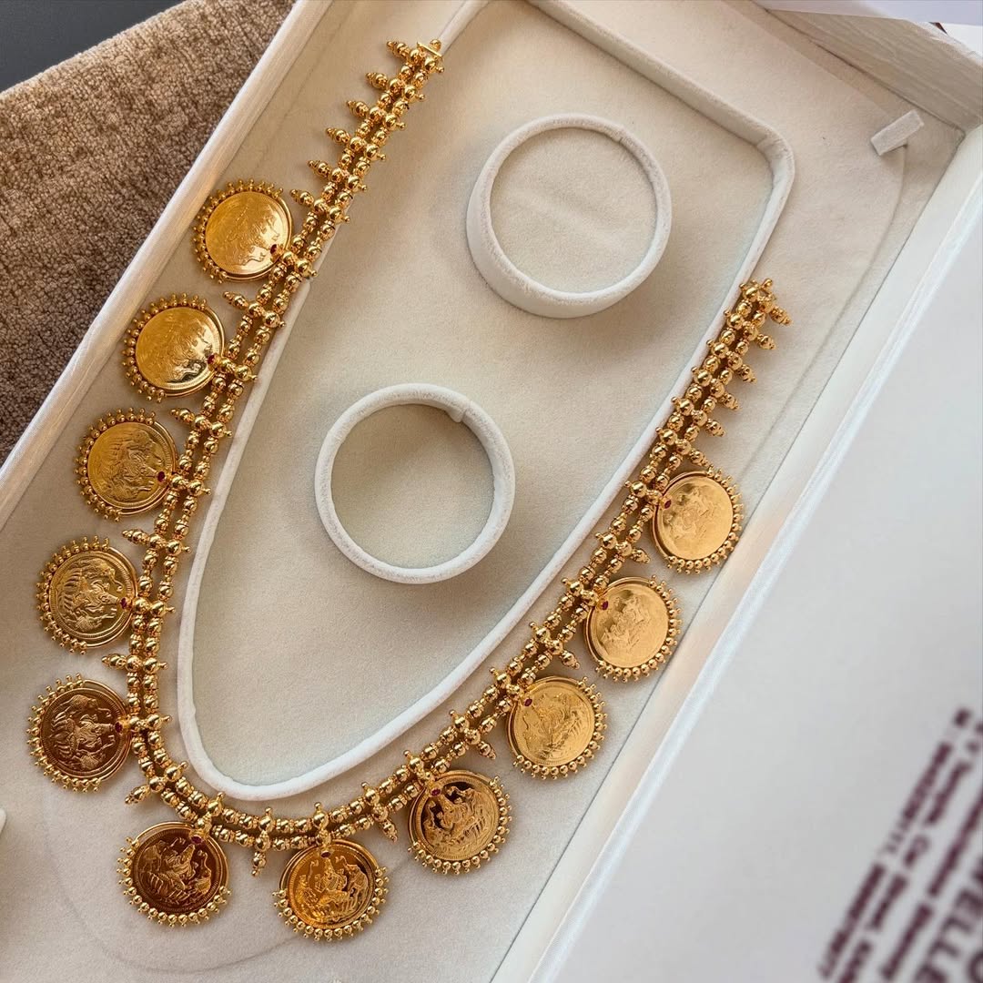 Goddess Lakshmi Kasu Necklace From