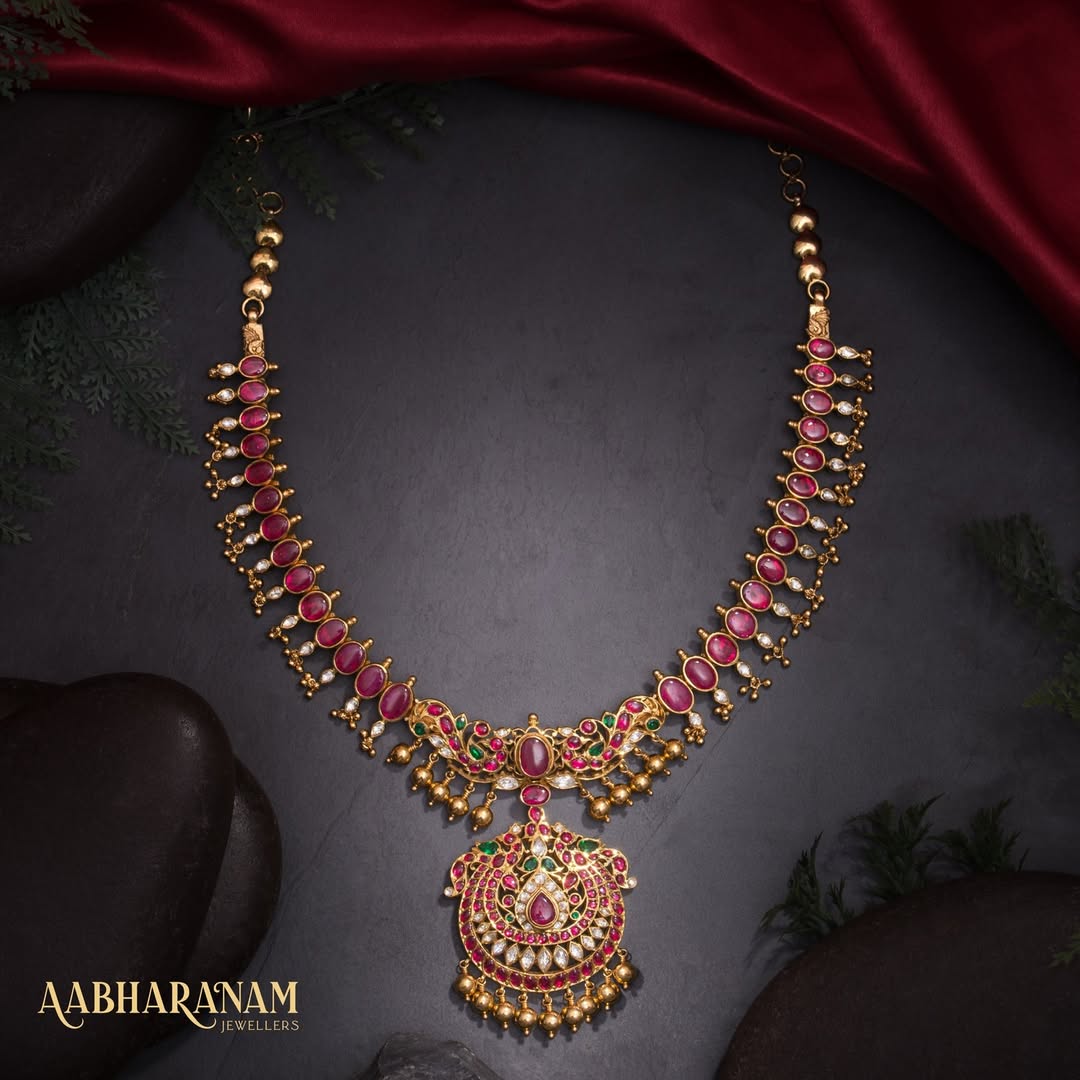 Radiant Ruby Stones Beautiful Necklace From