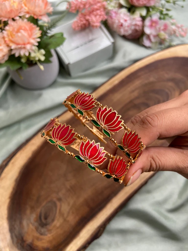 92.5 Silver Gold Plated Bugadi Earrings From 'De Silver Studio'