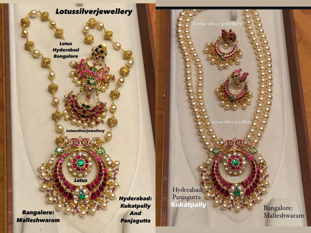 珍珠团和金色的“古董莲花”•印度南部珠宝