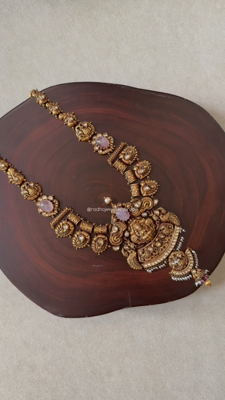 Antique Lakshmi Gold Haram From