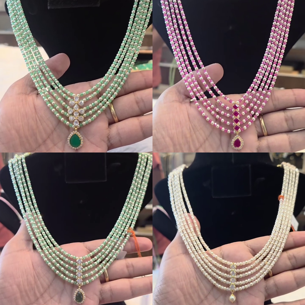 Beautiful Gold Pearl Necklace From