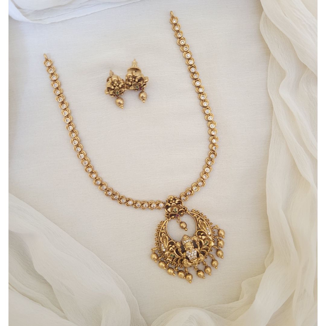 Imitation Lakshmi Attigai Necklace From