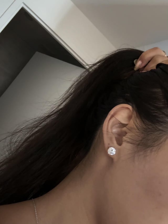 4 CTW钻石耳环 - 太大了吗？还是正确？