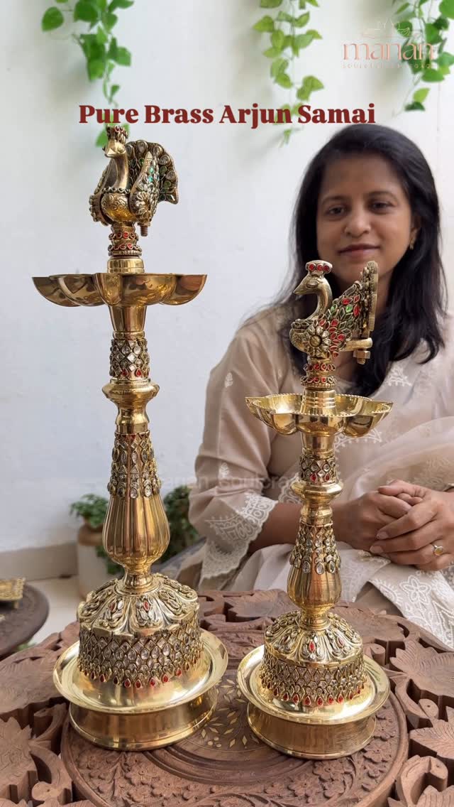 Antique Peacock Long Lamps From