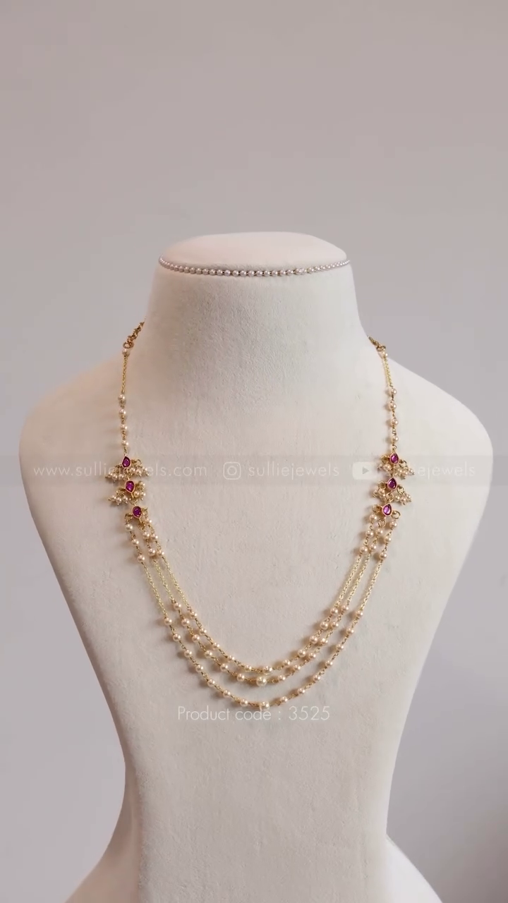 Layered Pearl Necklace From