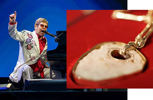 埃尔顿·约翰（Elton John）的球关节变成了珠宝，变成了``永恒''