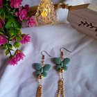 美丽的蝴蝶耳环