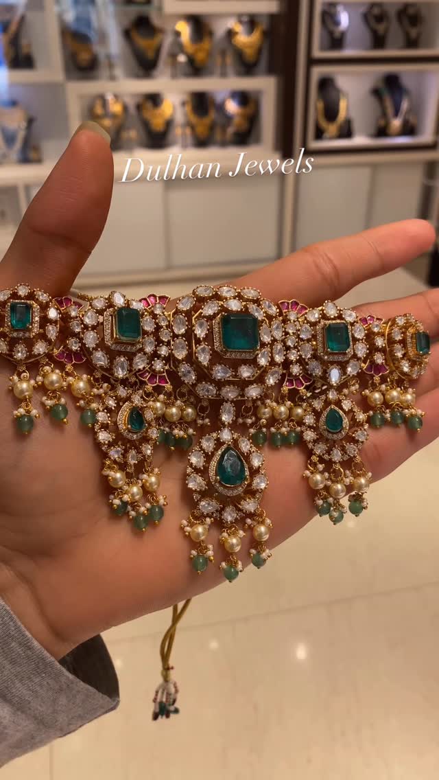 Moissanite Polki Choker From