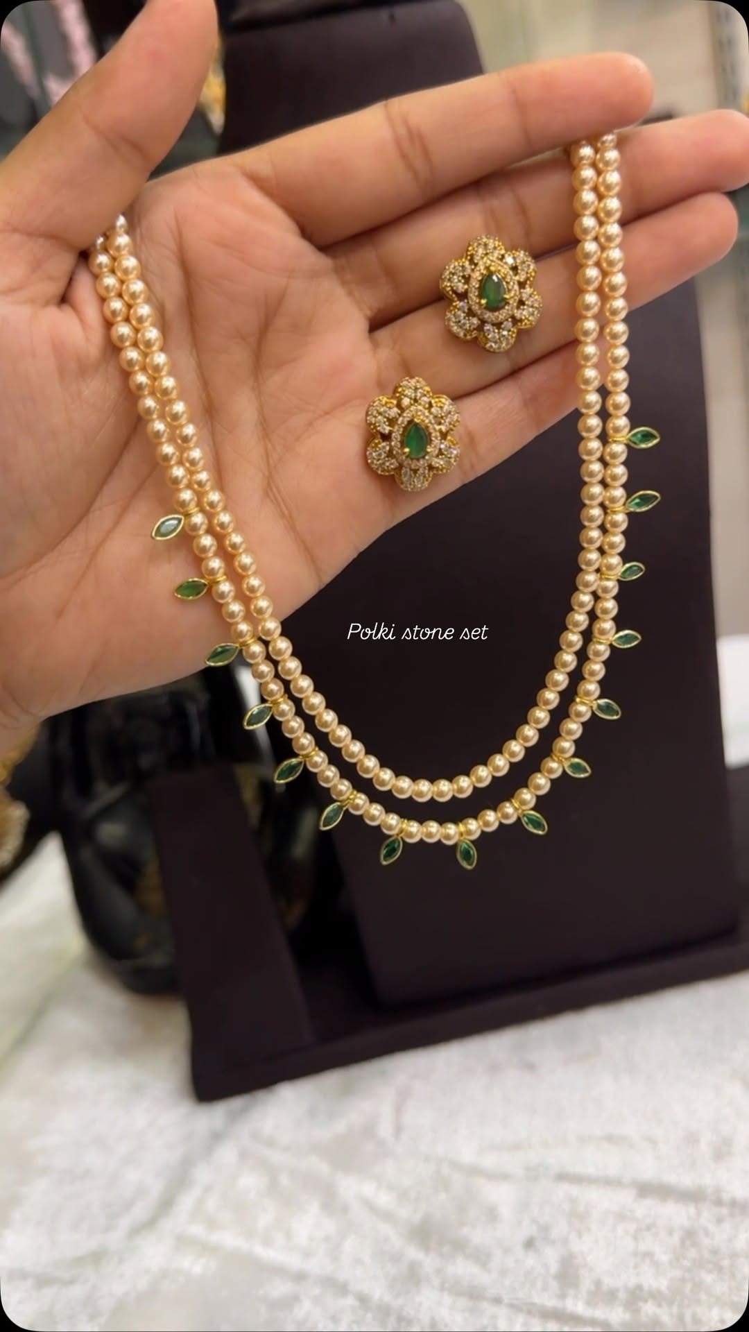 Two Layers Pearl Necklace From