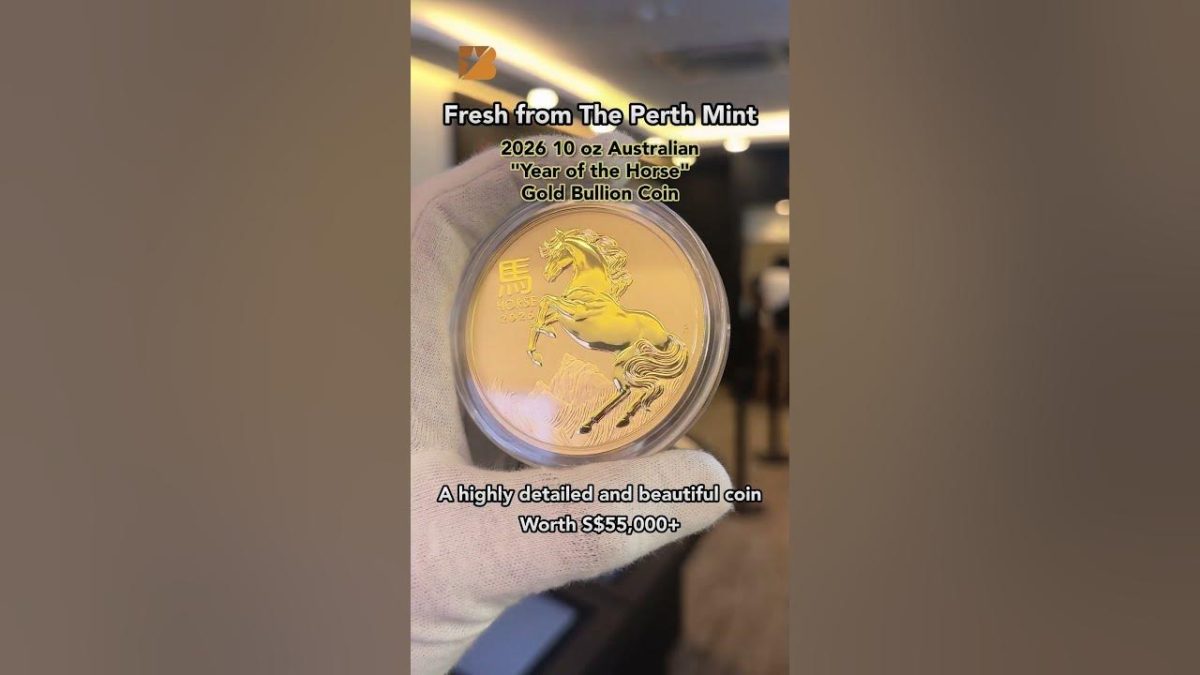 大量 10 盎司月马金币