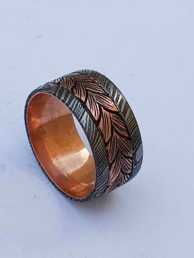 大马士革和铜手工雕刻