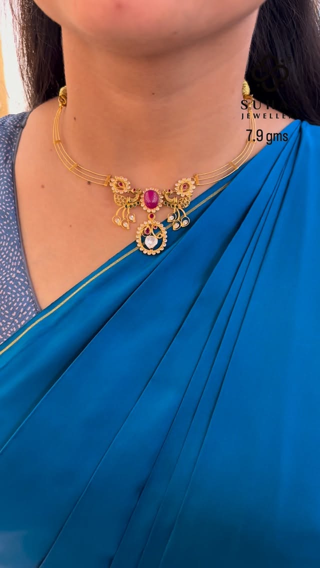 Dual Peacock Pendant Necklace From