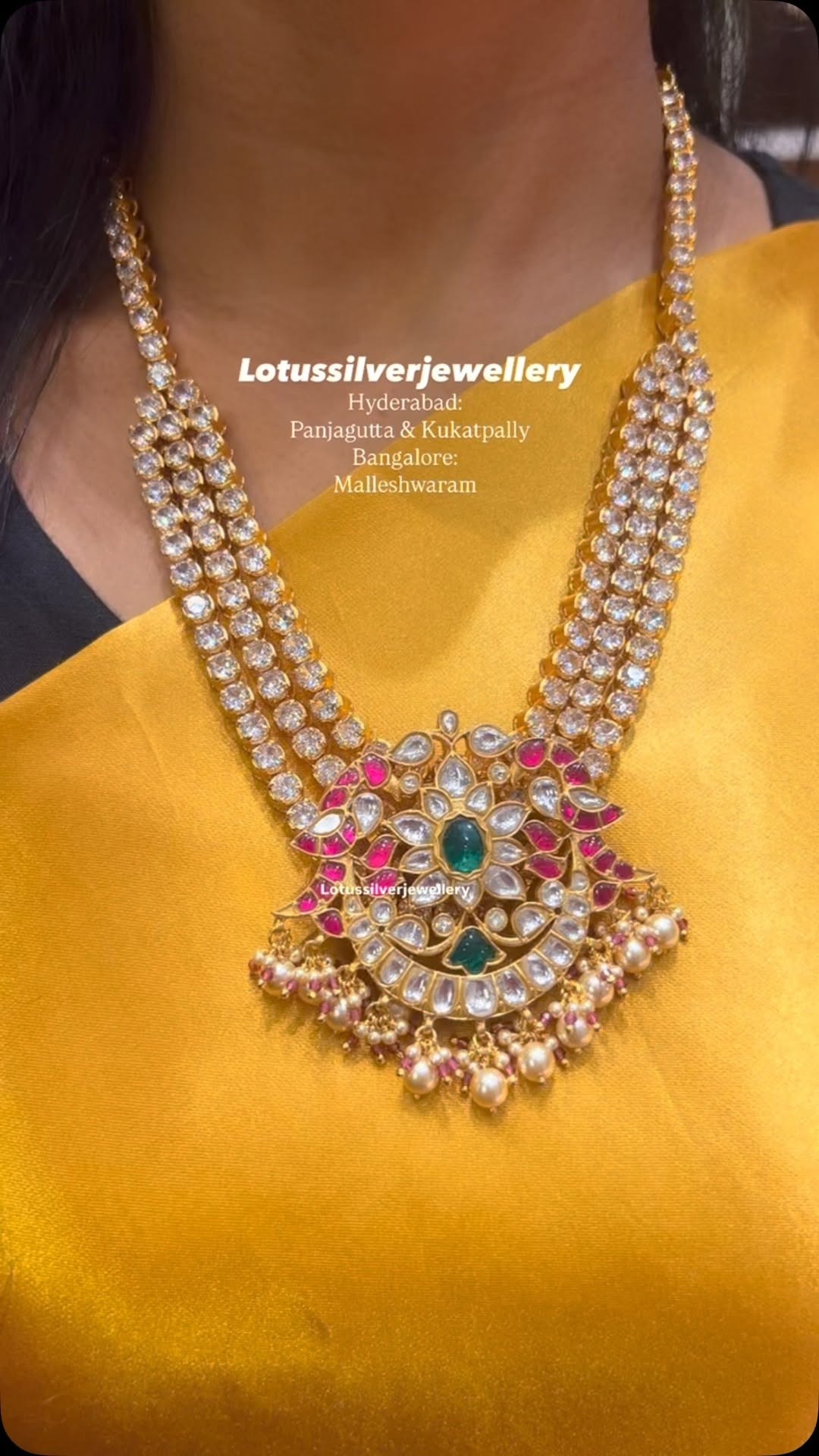 Gold Plated Jadau Kundan Haram From
