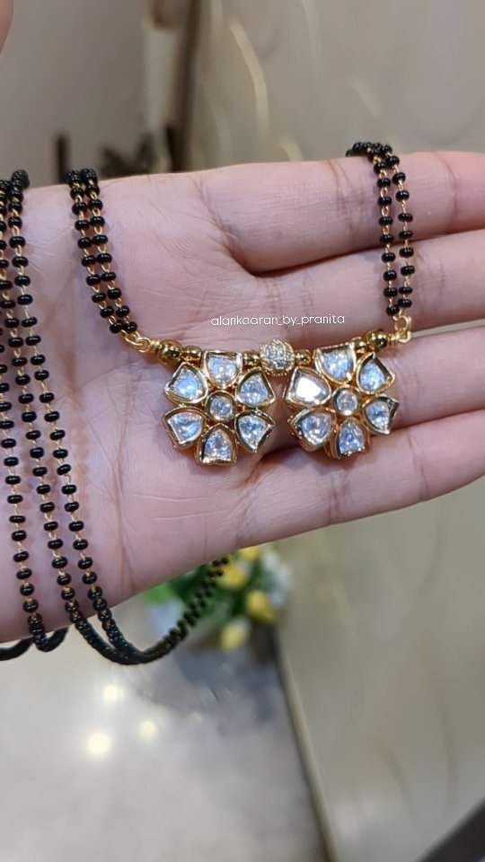 Imitation Black Beads Mangalsutra From