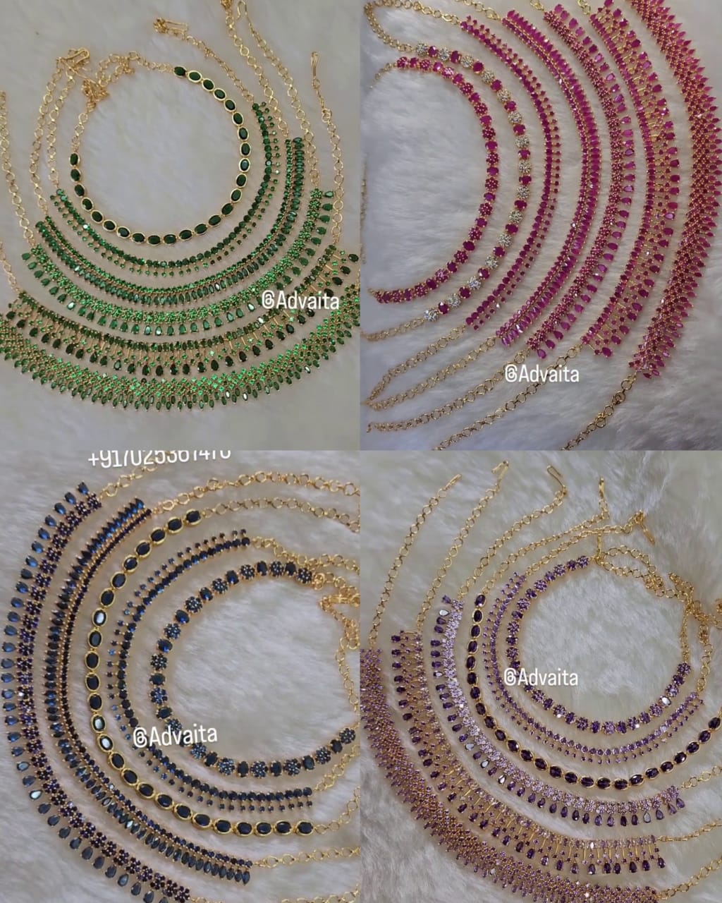 Imitation Stone Necklace Collection From