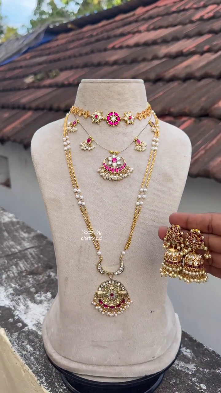 Jadau Kundan Jewellery Set From