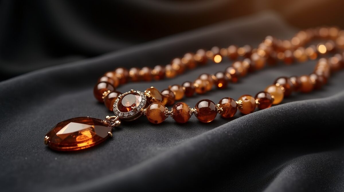 brown gemstones jewellery