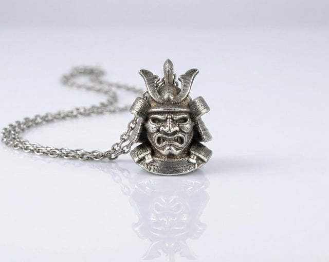 刚刚完成的武士项链吊坠