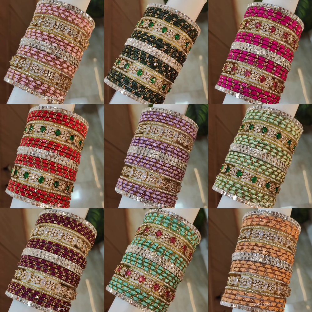 Beautiful Glass Bangles Collections From