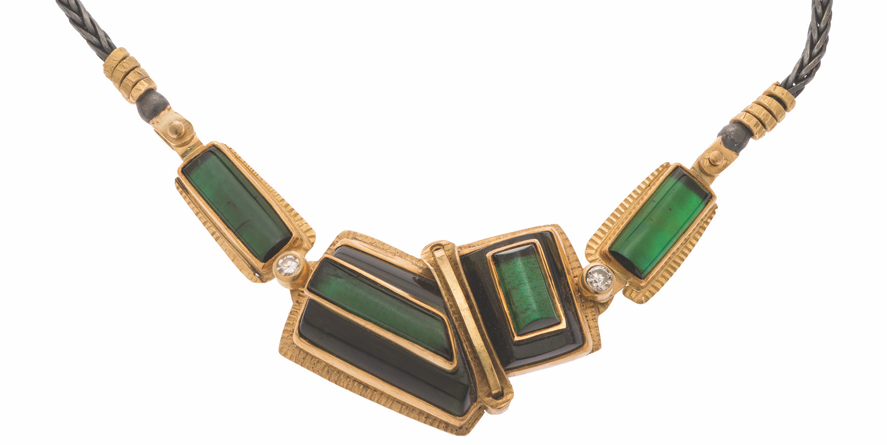 Michael Boyd green gemstone necklace