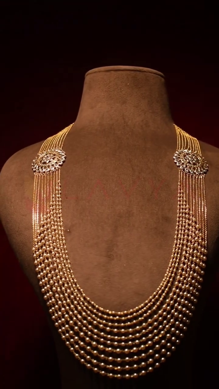 Gold Pearl Raani Haram From