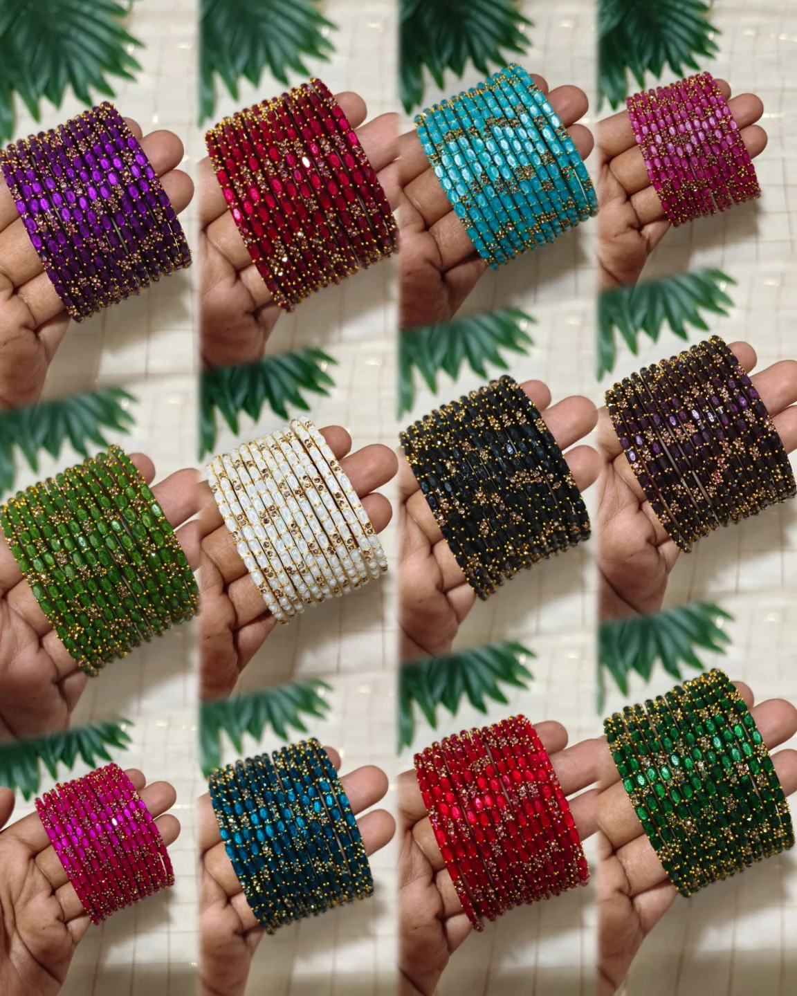 Rain Drop Glass Bangles Collection From