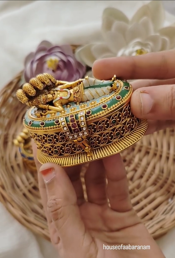 Sri Anantha Padmanabha Swamy Design Kumkum Boxes From