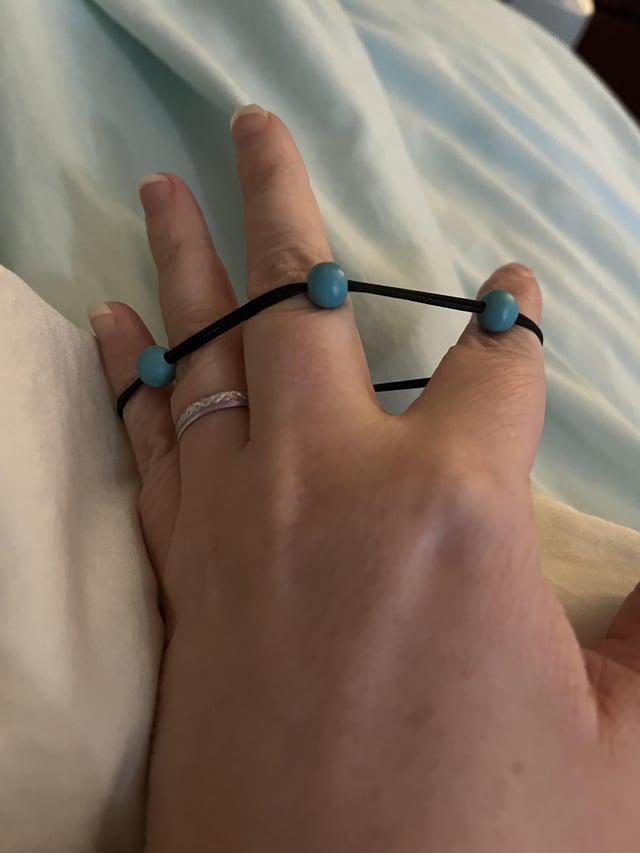 绿松石木珠手链