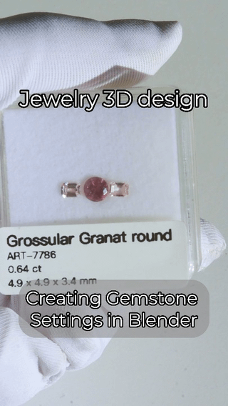 Timelapse - 在 Blender 中创建 3D 宝石设置