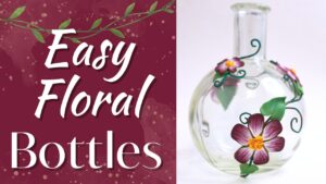 受大自然启发，用粘土装饰玻璃瓶